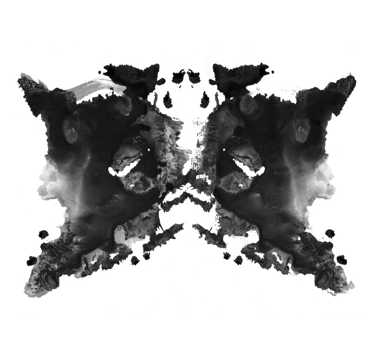 Vintage inkblot card